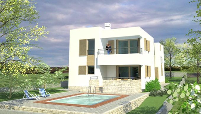 Die Villa liegt in der Nähe von Zadar